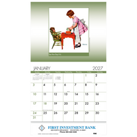An American Illustrator Wall Calendar: 2027 Stapled