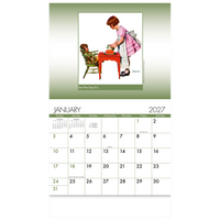 An American Illustrator Wall Calendar: 2027 Stapled