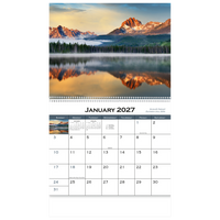 American Scenic Wall Calendar: 2027 Spiral Bound
