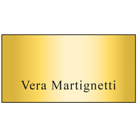 Hollywood Plastic Express Name Badge (Standard size 1-1/2" x 3")