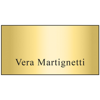 Hollywood Plastic Name Badge (Standard Size 1-1/2" x 3")