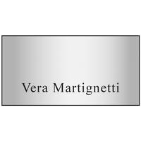 Hollywood Plastic Name Badge (Standard Size 1-1/2" x 3")