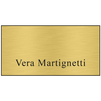 Hollywood Plastic Name Badge (Standard Size 1-1/2" x 3")