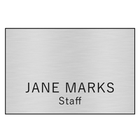 Hollywood Plastic Name Badge (Standard Size 2" x 3")