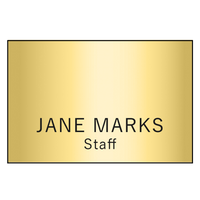 Hollywood Plastic Name Badge (Standard Size 2" x 3")