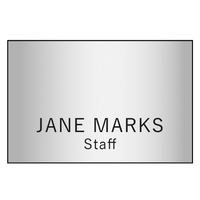 Hollywood Plastic Name Badge (Standard Size 2" x 3")