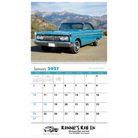 Muscle Cars Wall Calendar: 2027 Spiral Bound