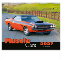 Muscle Cars Wall Calendar: 2027 Spiral Bound