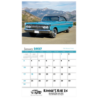 Muscle Cars Wall Calendar: 2027 Stapled