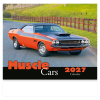 Muscle Cars Wall Calendar: 2027 Stapled