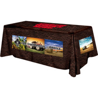 Polyester Digital Direct Print Table Cover 4 sided, 8 foot