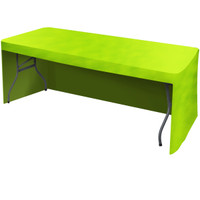 All Over Full Color rPET Polyester Dye Sub Table Cover - fitted poly 3-sided, fits 6' table