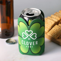 Full Color Shamrock Can Cooler