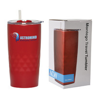 Montego 600 Ml. (20 Fl. Oz.) Travel Tumbler With Straw