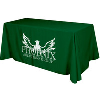 Flat 3-Sided Table Cover - Fits 6 Foot Standard Table: Polyester