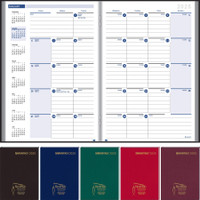 Ruled Monthly Format Stitched To Cover Desk Planner: 32 Page Planner 2025