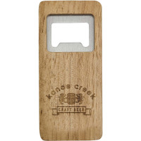 Bamboo Bottle Opener: Rectangular