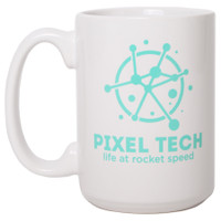 15oz White Ceramic Mug