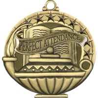 Stock Academic Medals: Perfect Attendance