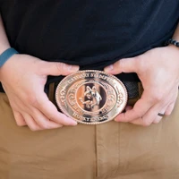 Belt Buckles: 4" W X 3" H