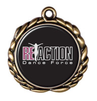 Digistock Medals: 3D Laurel Wreath Border With 1 1/4" Dia Insert