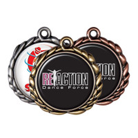 Digistock Medals: 3D Laurel Wreath Border With 1 1/4" Dia Insert