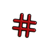 Diestruck Soft Enamel Lapel Pins: 3/4" W X 3/4" H