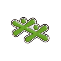 Diestruck Soft Enamel Lapel Pins: 3/4" W X 3/4" H