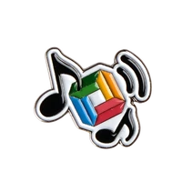 Diestruck Soft Enamel Lapel Pins: 3/4" W X 3/4" H