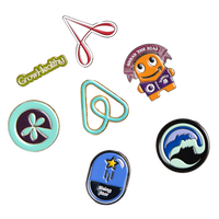 Diestruck Soft Enamel Lapel Pins: 1 1/4" W X 1 1/4" H