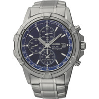 Seiko SSC141 Men's Solar Alarm Chronograph Watch