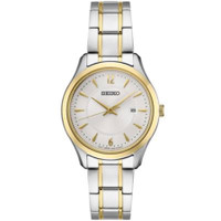 Seiko SUR474 Ladies Essential TT Silver Patterned Dial