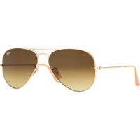 Ray-Ban Aviator Sunglasses: Gold/Brown 59/14/135