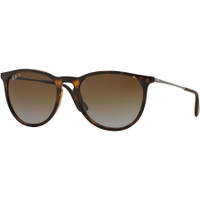 Ray-Ban Polarized Erika Sunglasses: Brown/Brown Gradient 54/18/145