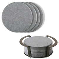 Relic Diatomite Coaster: 4 Pc Set In Metal Stand