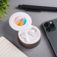 Chromeo Wireless Earbuds And Wireless Charger