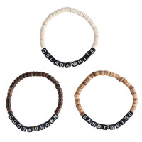 Coconut Shell Wood Friendship Bracelet