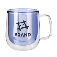 8.4 Oz. Double Walled Colored Glass Mug