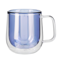 8.4 Oz. Double Walled Colored Glass Mug