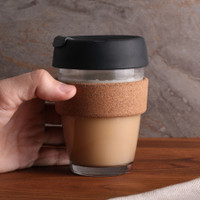 11.8 oz Glass & Cork To-Go Tumbler