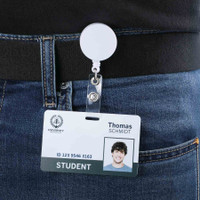 Id Buddy Round Retractable Swivel Badge Reel
