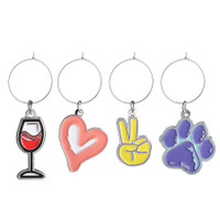 Set Of 4 Wine Charms