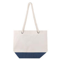 12 Oz. Astoria Cotton Canvas Tote With Jute Bottom