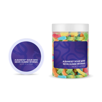 Albanese® Sour Mini Neon Gummi Worms: Large Jar