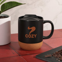 Mesa 11 Oz Ceramic Mug With Cork Bottom