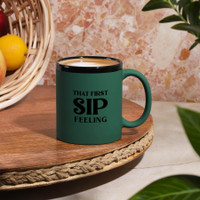 Lano Black 11 Oz Soft Touch C Handle Mug