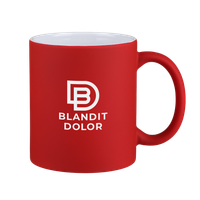 Lano White 11 Oz Soft Touch Mug