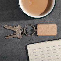 Oak Rectangular Keytag