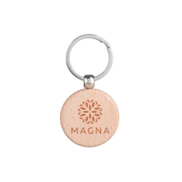 Oak Round Keytag