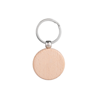 Oak Round Keytag